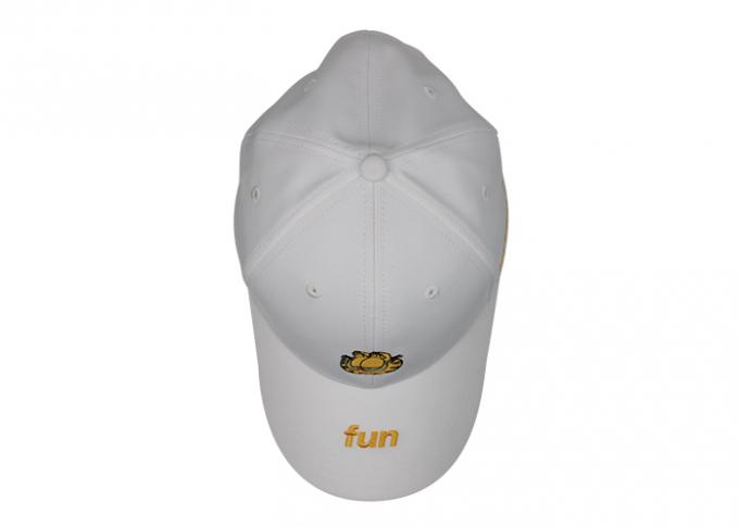 Garfield eğlenceli tarafından beyaz beyzbol şapkası düz nakış logosu pamuk