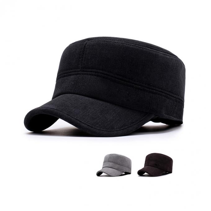 Casquette Cap Kış düz şapka Sıcak kış tutmak Yaşlı adam orta yaşlı erkek şapka