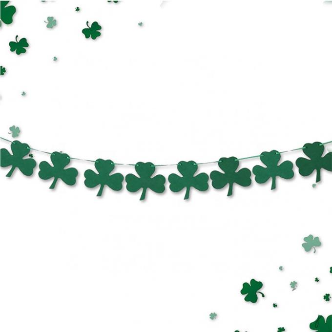 Toptan İrlanda Festivali Sokak Şapka St. Patrick Günü Shamrock Yeşil Üst Şapka