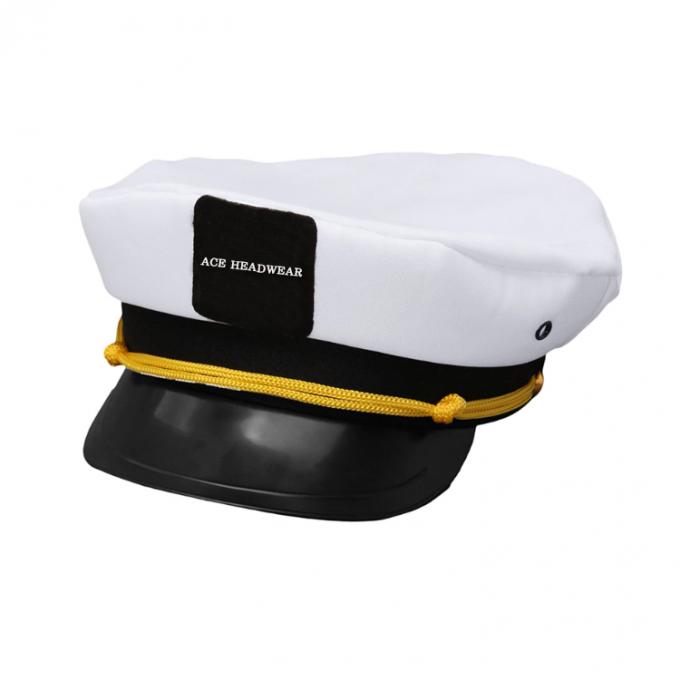 Promosyon Beyaz Özel Kaptan Sailor Şapka Boş Kaptan Şapka