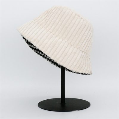 Yüksek Auality Kadife Geri Dönüşümlü Kova Şapka Unisex Pamuk Dimi Tuval Güneş Balıkçılık Şapka