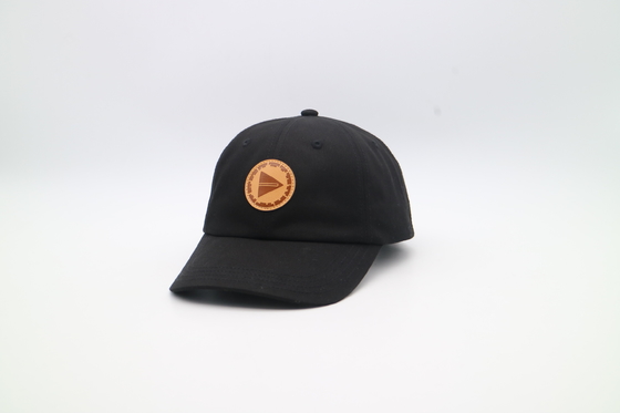 56cm İşlemeli Beyzbol Şapkaları %100 Pamuklu Dimi Deri Yama Şapkalar