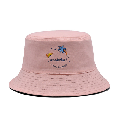 Çift taraflı Kova şapka seyahat özel logo aktivite işlemeli güneşlik güneş kremi havzası şapka