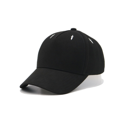 Siyah Özel Baba Şapkaları Yetişkinler Golf Erkekler 6 Panel Spor Rastgele Beyzbol Şapkası