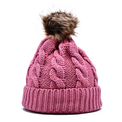 58cm Çember Dikiş Beanie Şapkalar Jacquard Hanımlar İçin Şık Kış Şapkaları