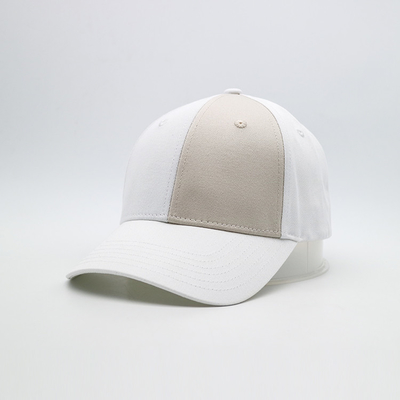 Unisex günlük giyim şapkası Kavisli vizörlü nakışlı logo ile Beyzbol şapkası Kontrast kumaş ve metal arka kapanı