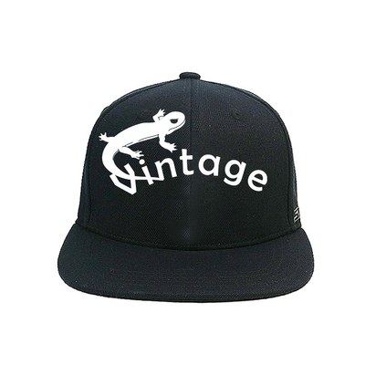 Nakış Logo Düz Ağız Snapback Şapka 5 Panel Camper Şapka Ve Kap