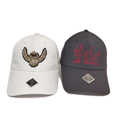 Narin El Sanatları Beyzbol Spor Şapka% 100% Pamuk Özelleştirilmiş Dekoratif Yamalar 6 Panel Logo