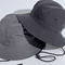 Polyester Erkek Güneş Korumalı Şapkalar Özel Renkli CMYK Baskı