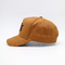 3D İşlemeli Harf Desenli Beyzbol Şapkası Sarı Kahverengi %100 Pamuklu Dimi İnşa Şapka