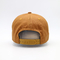 3D İşlemeli Harf Desenli Beyzbol Şapkası Sarı Kahverengi %100 Pamuklu Dimi İnşa Şapka