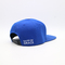 Yetişkin Düz Ağızlı Snapback Şapkalar Plastik Kapatma 6 Panel Mavi Renk