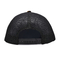 Polyester Örgü Kamuflaj Pamuklu Kumaş Kamyon Şoförü Şapkası 5 Panel Düz Kenar Dış Mekan Şapkası Özel Logo