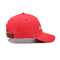 3D İşlemeli Beyzbol Şapkaları Deri Kayış Baba Şapkası Unisex Yetişkin Boyu Kırmızı Özel Logo