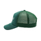 Kavisli Siperlik Yeşil Kamyon Şoförü Şapkası 5 Panel Sünger Örgü Şapka İşlemeli Harf Logolu
