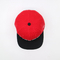 İşlemeli Logolu Düz Vizör Kırmızı Pamuklu Çıtçıtlı Şapka