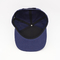 Kişiselleştirilmiş Düz Kenarlı Snapback Şapkalar Çıtçıtlı Ayarlanabilir Lacivert Havlu Nakışlı