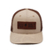 Özelleştirilmiş Yüksek Dereceli Örgü Kamyon Şoförü Şapkası Deri Yama Beyzbol Şapkası