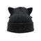 Kış Polyester Kumaş Tarzı Örgü Kedi Kulak Şapka Sevimli Bere Şapkalar Sıcak Hımbıl Şapka