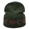 Özel Logo Kış Bere Şapkalar Erkekler Ve Kadınlar Için 58CM Rahat Sıcak Rahat Örme Kelepçeli Kafatası Kap