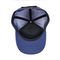 Pamuklu Ter Bantlı Metal Logolu Mavi Snapback Kamyon Şoförü Şapkası