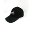 6 Panel Siyah Pamuk Beyzbol Başlığı Düzenebilir Beyzbol Şapkası