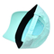 Eğri Zirve 5 Panel Spor Şapkası Geriye Lastik Patch Logo Lazer delikleri ile