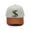 Tam Sezonlar Her Yaş İçin Nakışlı Beyzbol Şapkaları Havlu Nakış Logo Deri Vizör Ve Sırt Kemeri