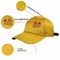Sarı Kızlar 6 Panel kavisli Kap / Özel İşlemeli Beyzbol Kapaklar Düz Desen