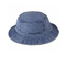 Bayanlar Mavi Kravat Boya Erkek Boonie Kova Şapka, Yıkanmış Denim Balıkçılık Şapka