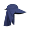 Lacivert UV Koruma Disket Açık Boonie Şapka Yürüyüş Düz Tip İçin