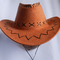 Çocuk Ve Yetişkin Süet Kovboy Açık Boonie Şapka, Su Geçirmez Promosyon Kova Şapka