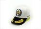 Beyaz Spor 6 Panel Nakış Beyzbol Şapkaları, Unisex Özel Boyutlu Beyzbol Kapaklar