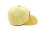 Sarı Düz ​​Ağız Snapback Şapkalar Bitki Elyaf Kuru ve Nefes Alabilir Yaz İçin Uygun