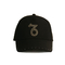 Rhinestone Logo Küçük Beyzbol Şapkası / Yeni Stil Kadınlar Siyah Pamuk Dimi Kap Şapka