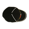 OEM Metal Toka 6 Panel Beyzbol Şapkası Nakış Logo Eğrisi Ağız Özel Dimi Pamuk Siyah