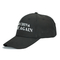 Metal Toka Metin İşlemeli Beyzbol Şapkaları / Siyah 6 Panel Beyzbol Şapkaları
