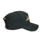 Siyah 6'yı Özelleştir - Panel Düz Nakış Logo Spor Beyzbol Şapkaları