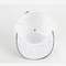 Moda Beyaz Düz Bill 5 Panel Noktalar Kap Özelleştirilmiş 3D Kauçuk Logo Hip Hop Kap Adam Için