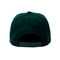 Özelleştirilmiş Koyu Yeşil Hip Hop Snapback Şapkalar Düz Ağız% 100 Pamuk