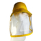Çok İşlevli Koruyucu Hatswith PVC Yüz Visor Anti-Tükürme Kirliliği Anti-Tükürük Tükürük Kapağı İzole