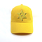 Sarı Baskılı Beyzbol Şapkaları 5 Panel / Kadın Modası Beyzbol Şapkaları