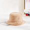 Bayanlar için Düz Renk Sıcak Kürklü Peluş Balıkçı Kova Şapka