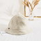 Kış Unisex Havlu Kumaş Yumuşak Kumaş Kova Şapka Krem Rengi