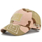 Retro Unisex Camo Ayarlanabilir Ordu Askeri Beyzbol Şapkası Eğri Ağız Balıkçılık Şapka