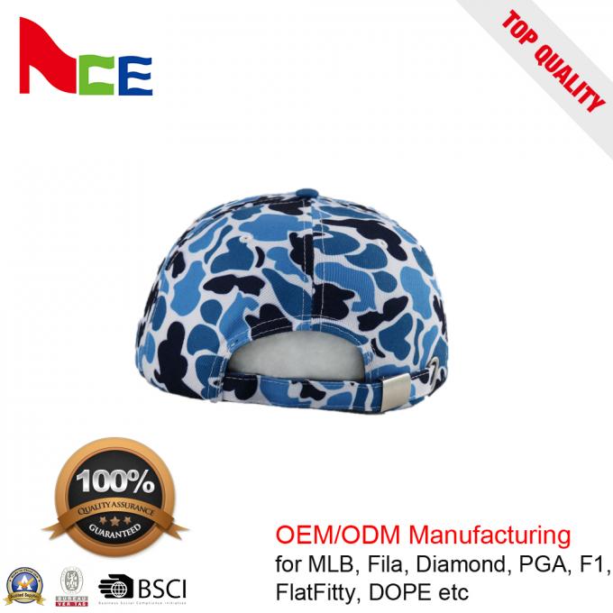 Camo Baskılı Beyzbol Kapakları OEM / ODM Spor Şapkaları ACE Şapkalar