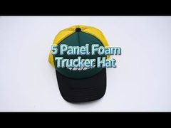 6 Panel Mesh Back Trucker Hat Özel nakış Logo Özel Etiket Pamuk Beyzbol Şapkası