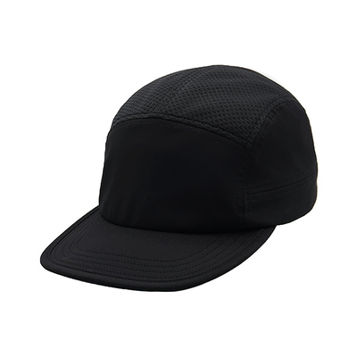 Özel 5 Panel Camper Şapka 5 Panel Flat Bill Snap Back Snapback Polyester Şapka