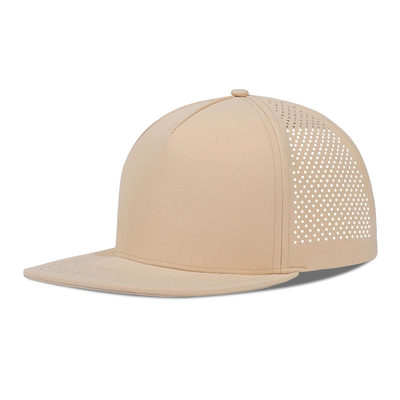 Hızlı Kuru Lazer Golf Performansı Snapback Şapka Perforasyonlu Düz Kenar Şapka