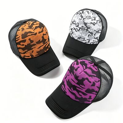 Yüksek profilli kamyoncu şapkası ayarlanabilir snapback nefes alıcı ağ tasarımı tüm mevsim açık hava ve iç mekan faaliyetleri için mükemmel
